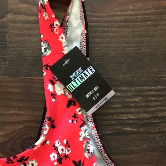 PINK Floral Ultimate Sports Bra - Picture 2 of 7